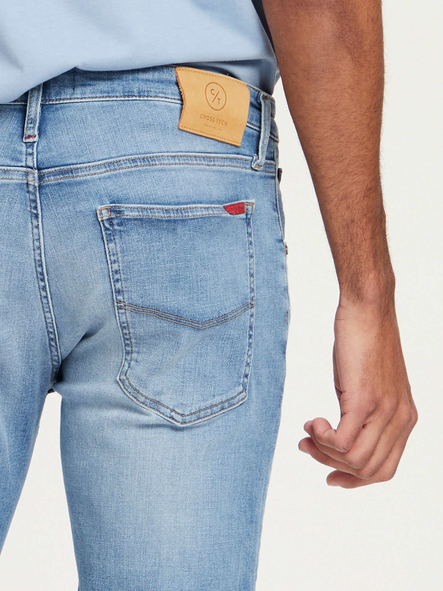 CROSS JEANS Damien Jeans - Misty Shore Blue - E198-084 von Cross Jeans