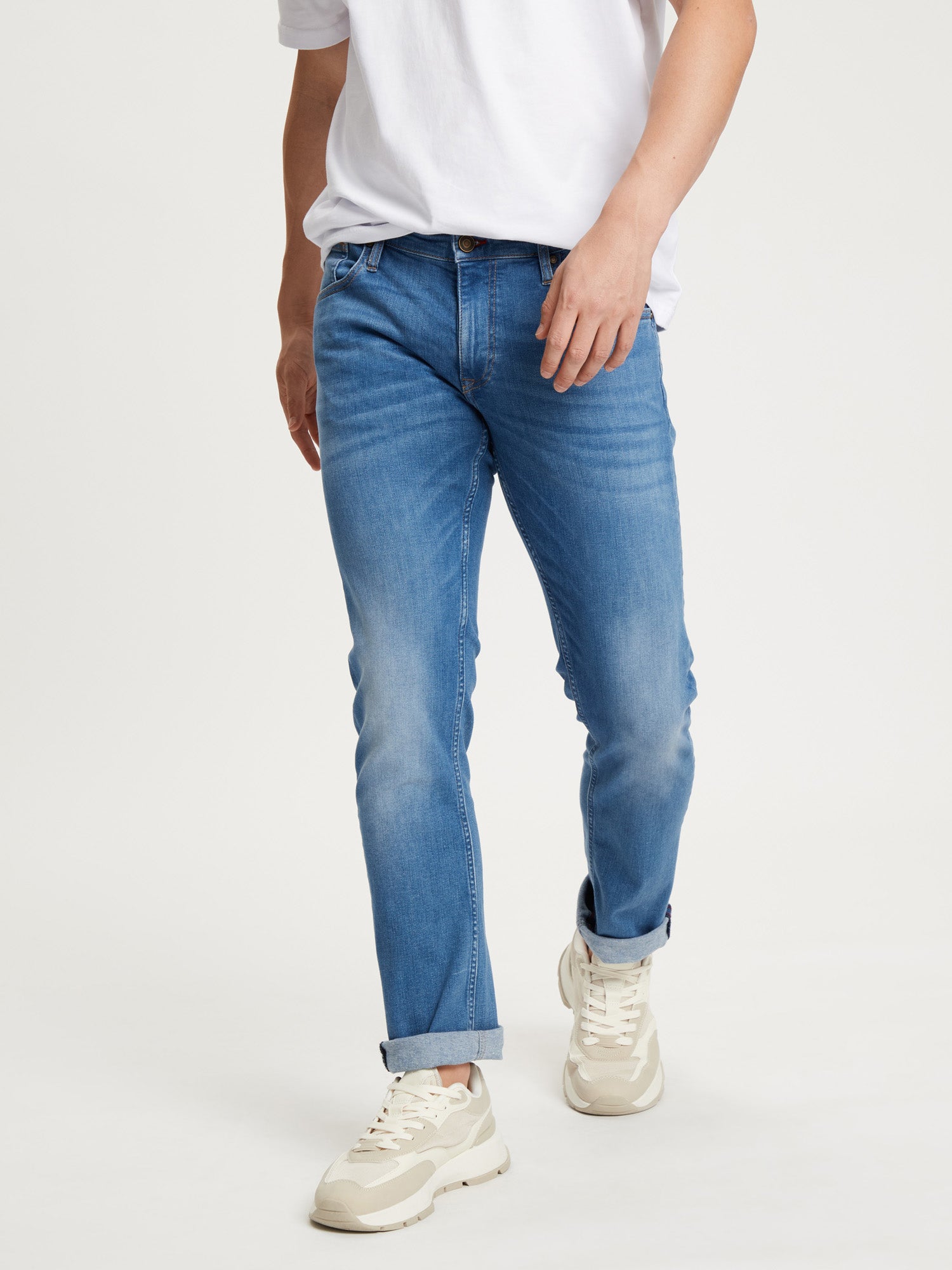 CROSS JEANS DAMIEN Five Pocket - Faded Sea Dawn - E198-085
