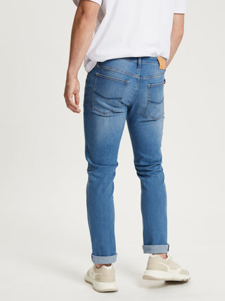 CROSS JEANS DAMIEN Five Pocket - Faded Sea Dawn - E198-085