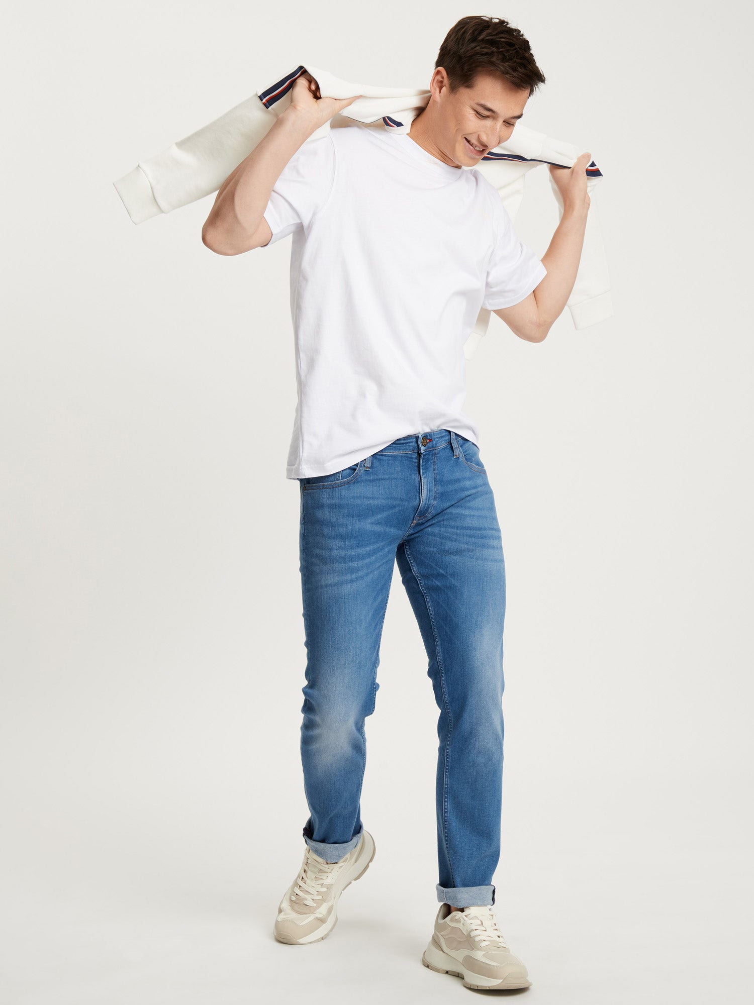 CROSS JEANS DAMIEN Five Pocket - Faded Sea Dawn - E198-085 von Cross Jeans