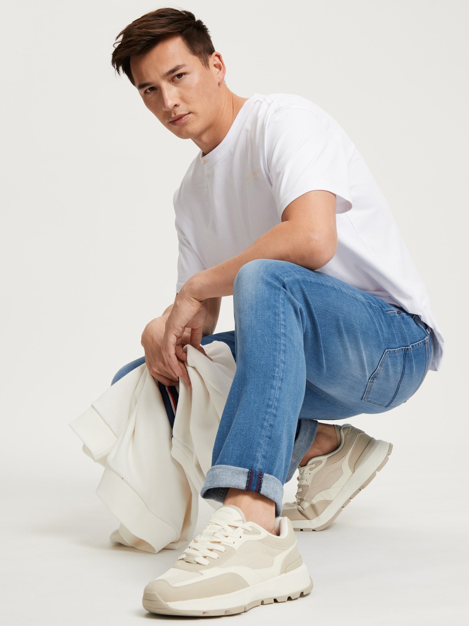CROSS JEANS DAMIEN Five Pocket - Faded Sea Dawn - E198-085 von Cross Jeans