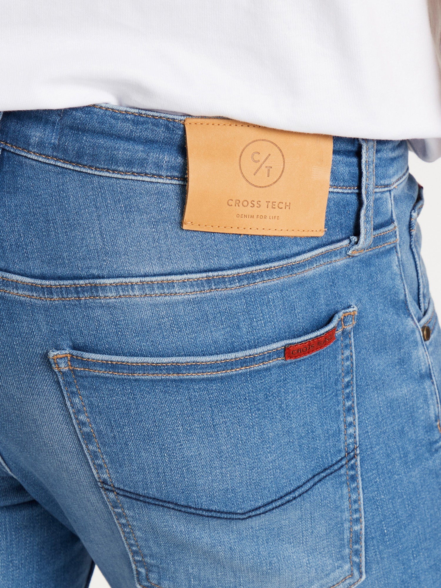 CROSS JEANS DAMIEN Five Pocket - Faded Sea Dawn - E198-085 von Cross Jeans