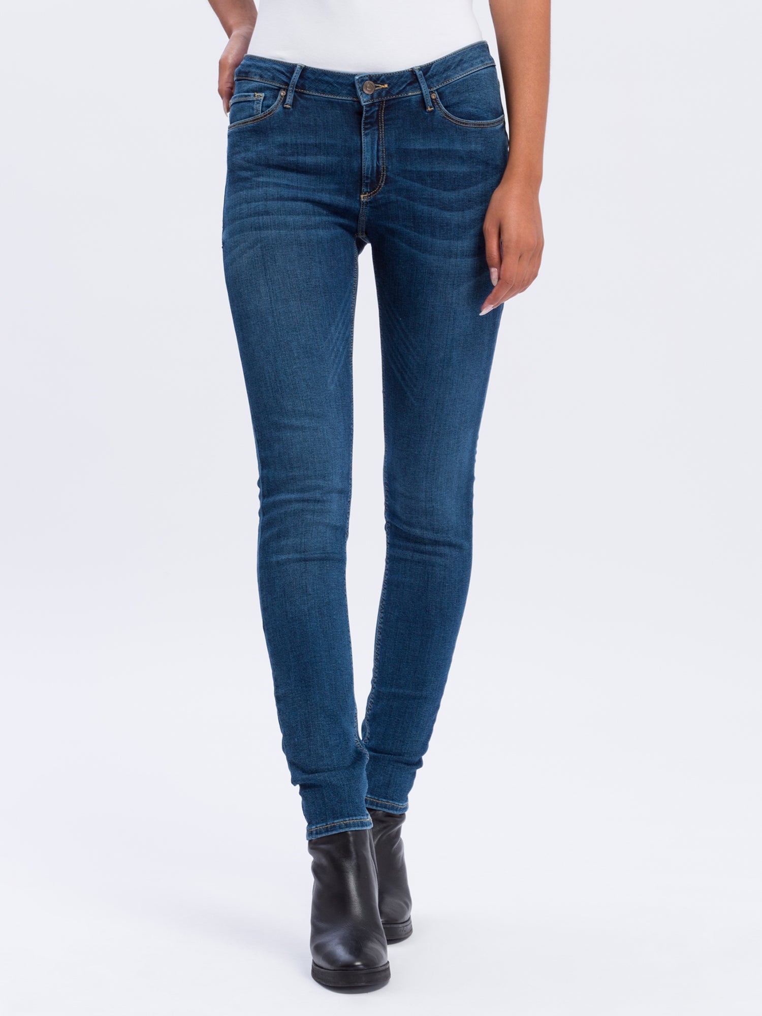CROSS JEANS Alan Skinny Jeans - Deep Atlantic Blue - N497-101