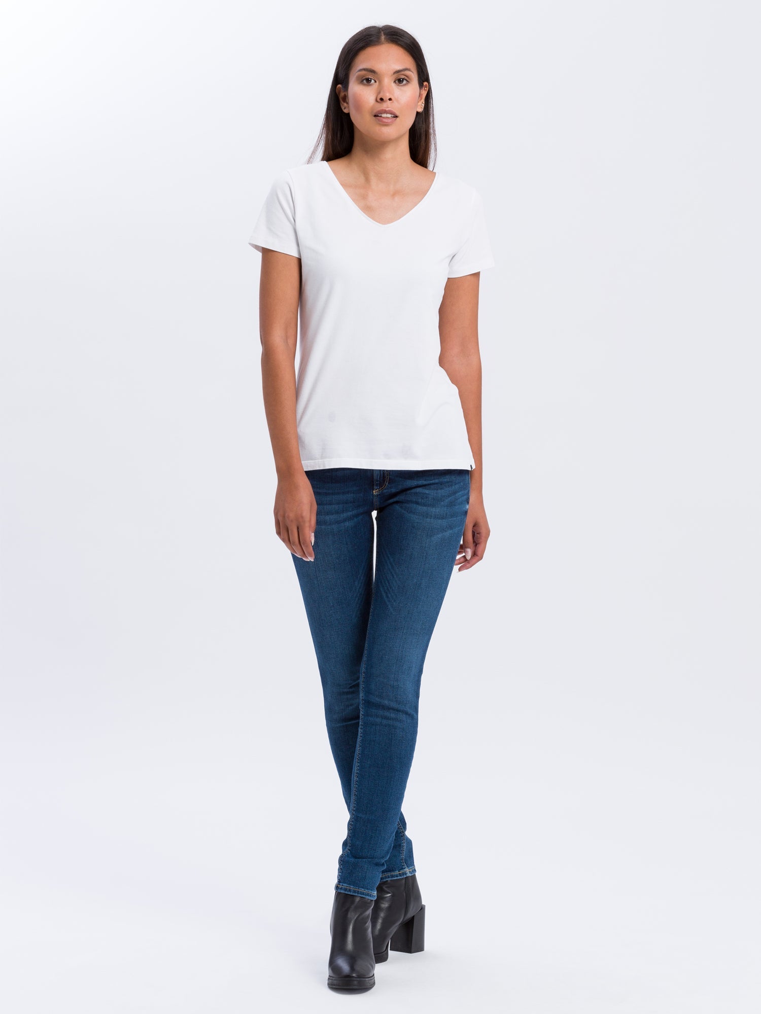 CROSS JEANS Alan Skinny Jeans - Deep Atlantic Blue - N497-101 von Cross Jeans