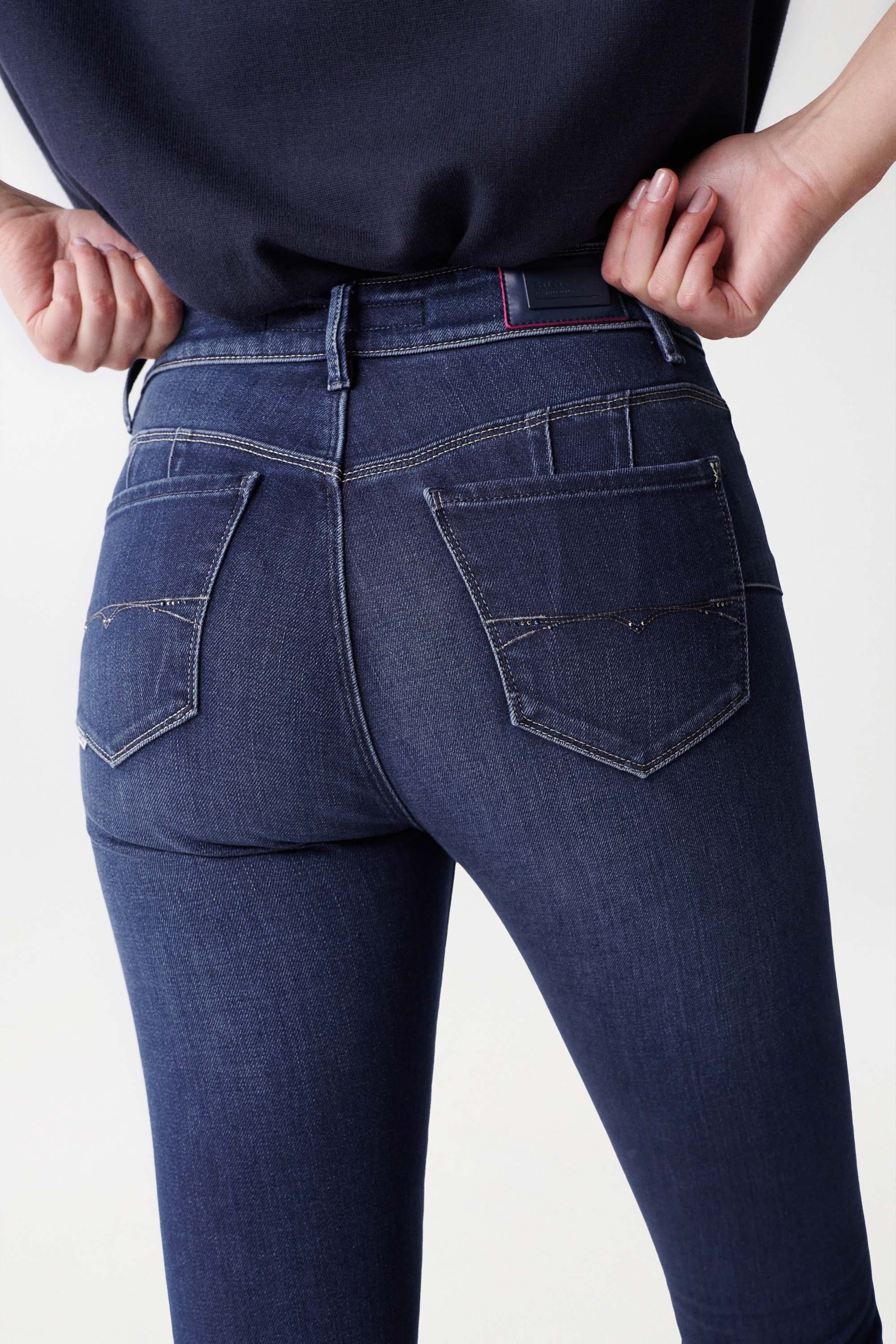 SALSA Destiny Push Up Crop Skinny - Indigo Harbor Blue - 126911.8504