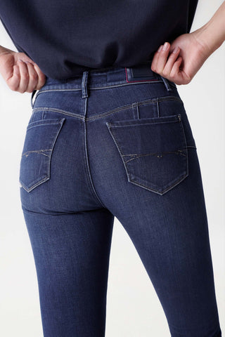 SALSA Destiny Push Up Crop Skinny - Indigo Harbor Blue - 126911.8504
