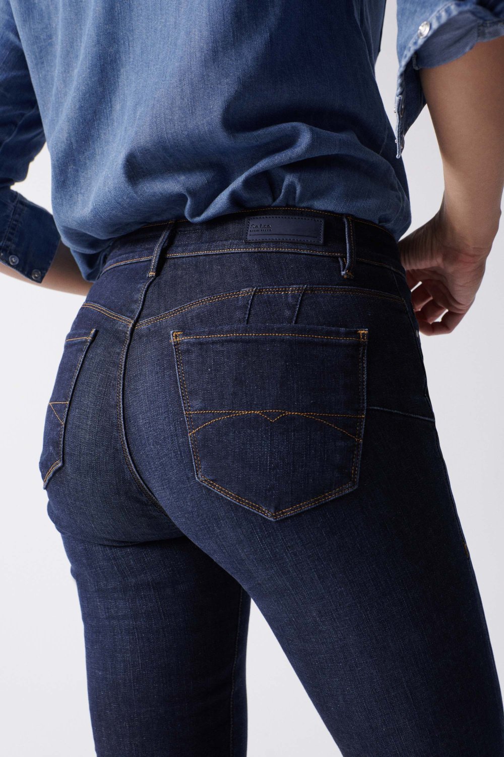 SALSA JEANS DESTINY FLARE PUSH UP bleu foncé 21005341.0854 von Salsa