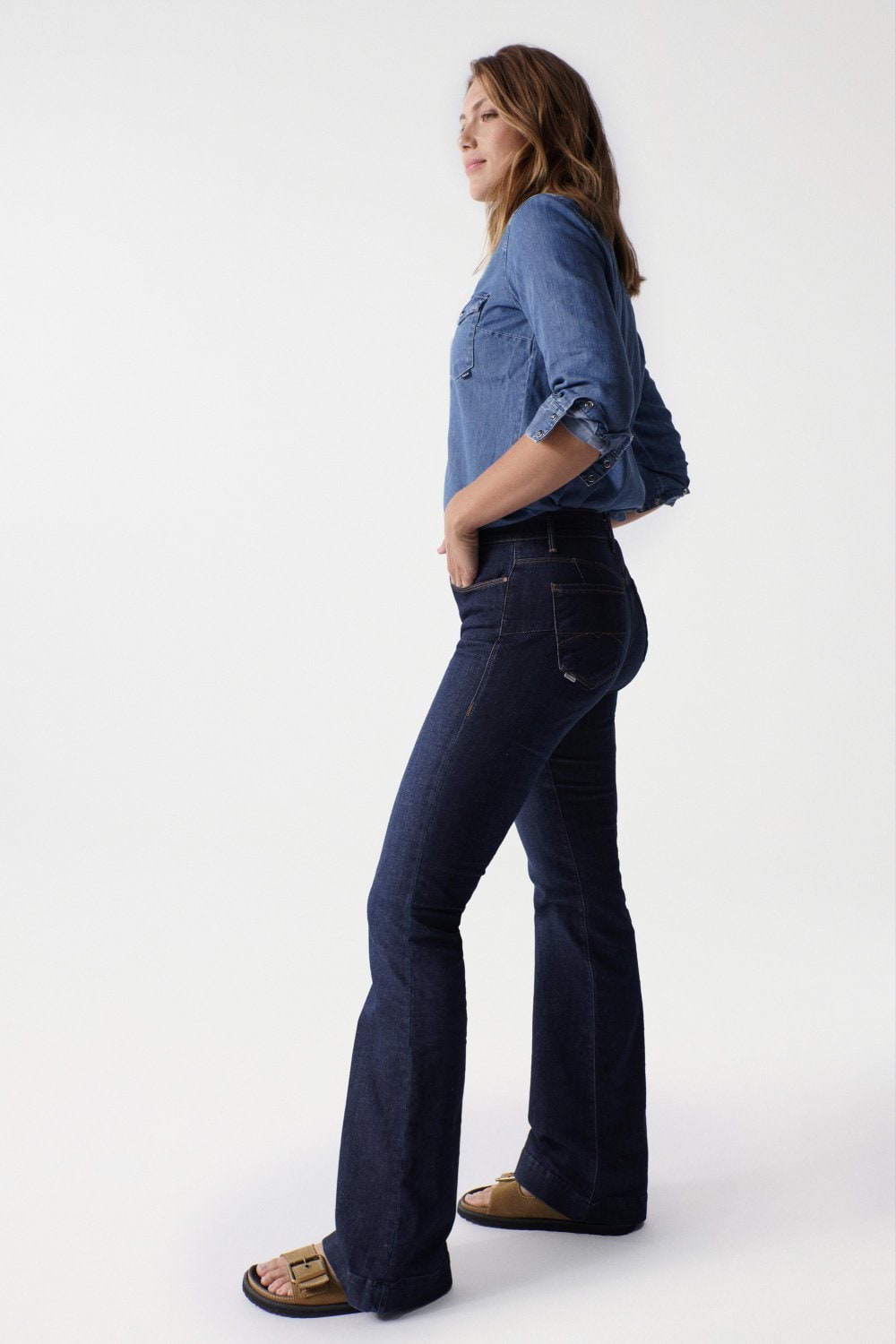 SALSA JEANS DESTINY FLARE PUSH UP bleu foncé 21005341.0854 von Salsa