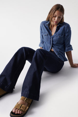 SALSA JEANS DESTINY FLARE PUSH UP bleu foncé 21005341.0854
