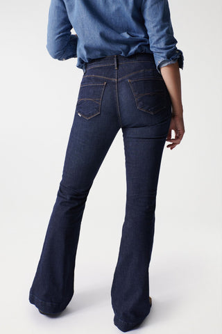 SALSA JEANS DESTINY FLARE PUSH UP bleu foncé 21005341.0854
