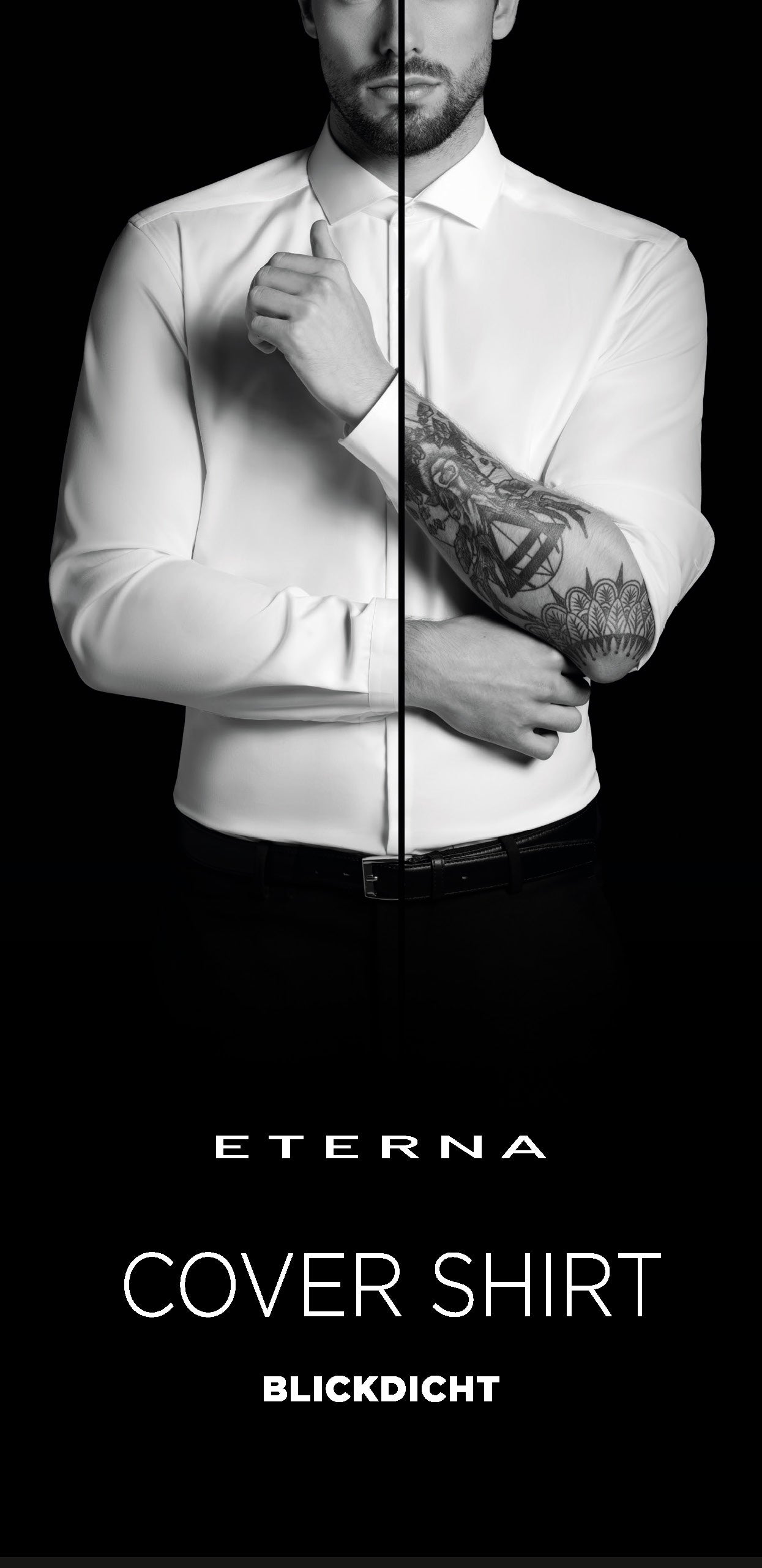 ETERNA Slim Fit Cover Shirt - Bright Linen White - 8817-00-F182 von Eterna