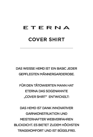 ETERNA Slim Fit Cover Shirt - Bright Linen White - 8817-00-F182
