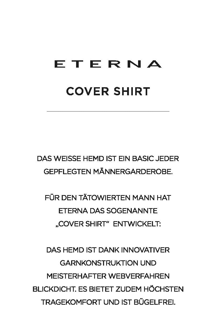 ETERNA Slim Fit Cover Shirt - Bright Linen White - 8817-00-F182 von Eterna