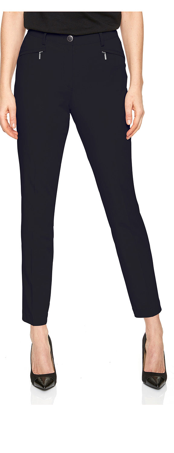 ATELIER GARDEUR Dina Elegante Hose - Deep Midnight Navy - DINA2-0-61512-69