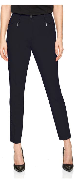 ATELIER GARDEUR Dina Elegante Hose - Deep Onyx Black - DINA2-0-61512-99