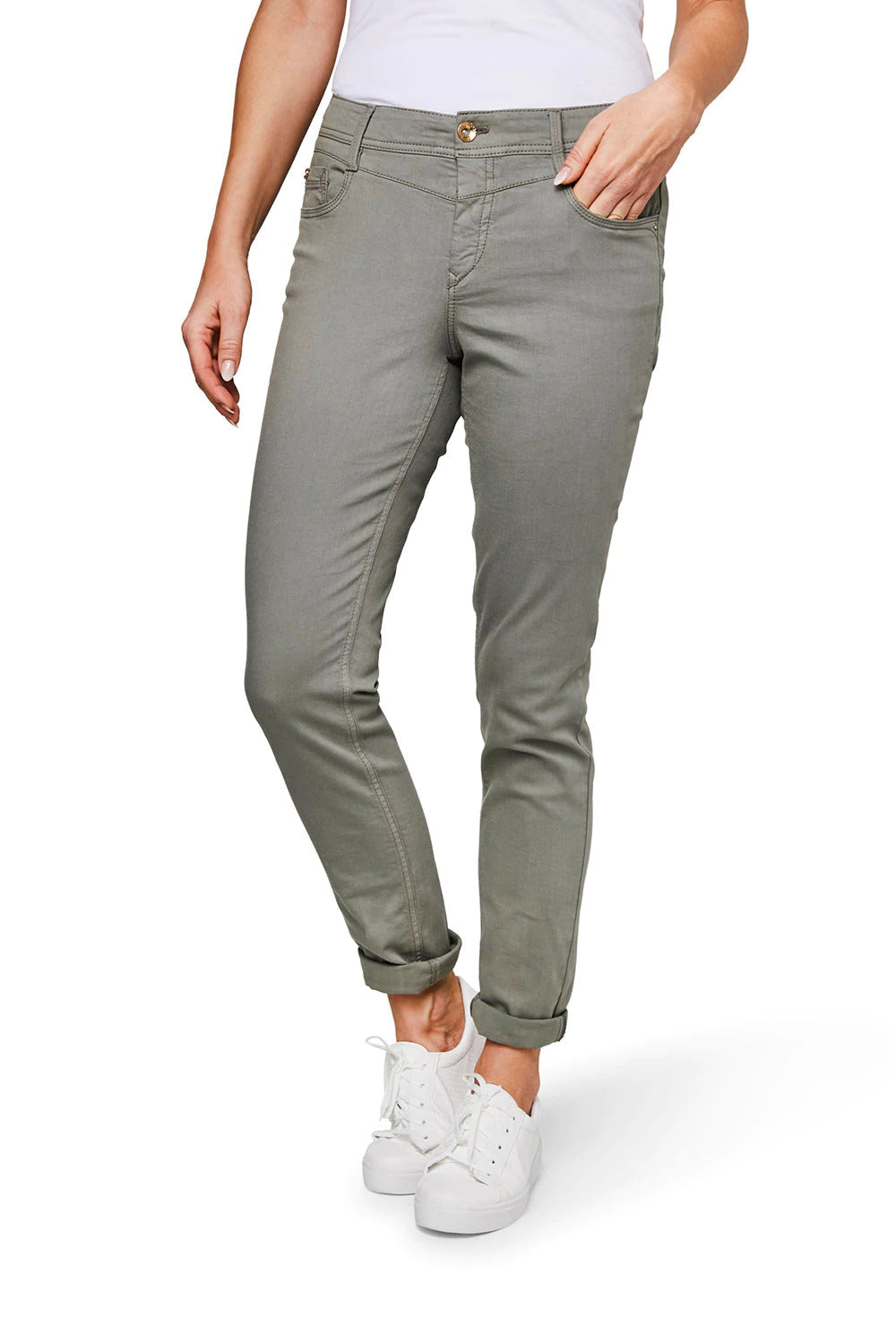 ATELIER GARDEUR Zuri WonderShape Jeans - Dusty Sage - ZURI108-0-80421-75