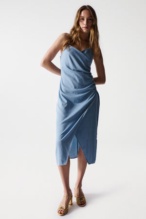 SALSA JEANS Jeanskleid light denim blue dress - Cloudy Shore Blue - 21005919.0852