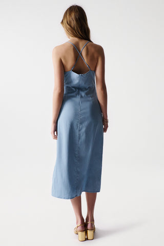 SALSA JEANS Jeanskleid light denim blue dress - Cloudy Shore Blue - 21005919.0852