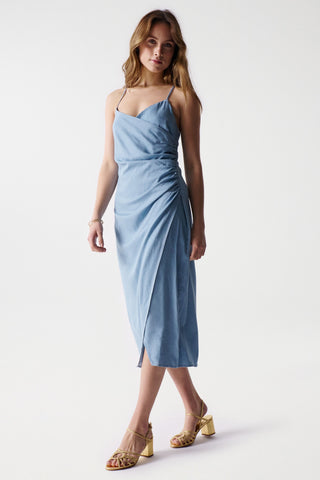 SALSA JEANS Jeanskleid light denim blue dress - Cloudy Shore Blue - 21005919.0852
