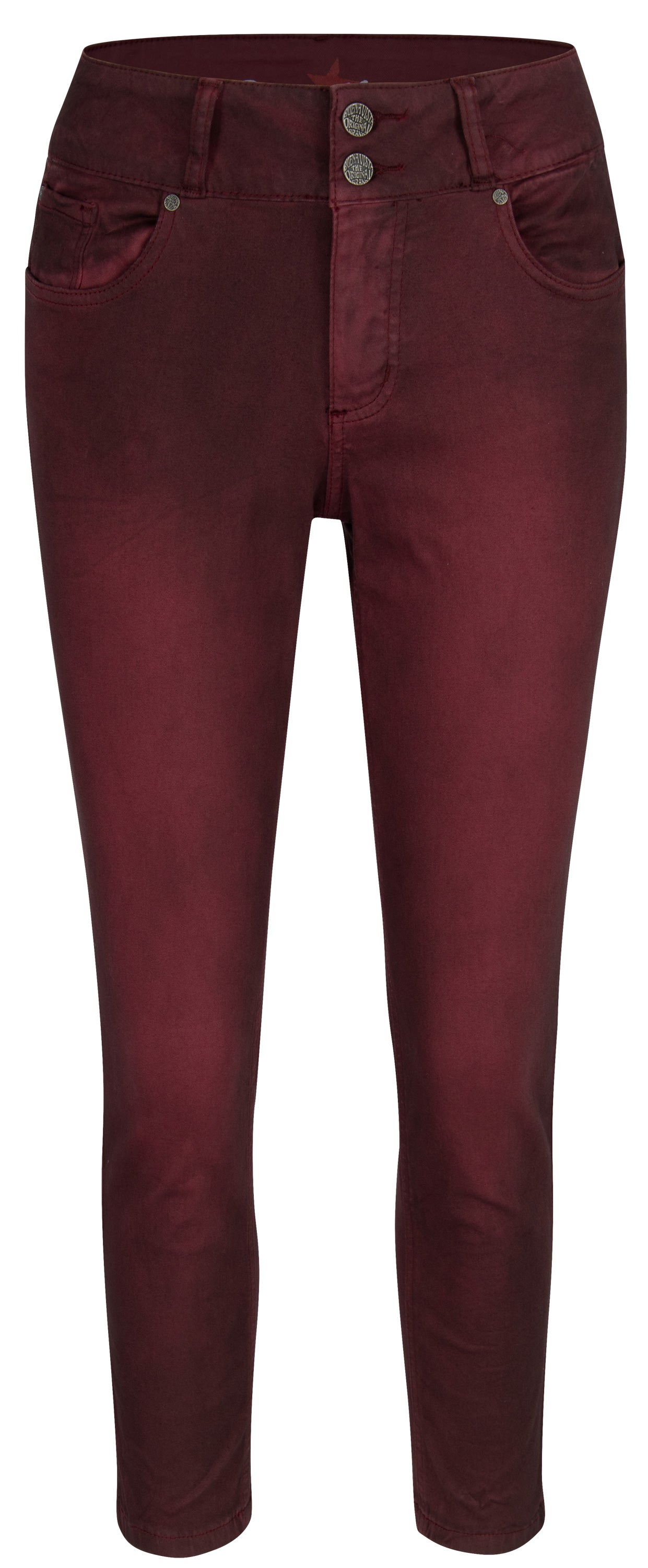 BUENA VISTA Tummyless Slim Jeans - Dark Wine Red - 2109 J5658 4141 S.2095