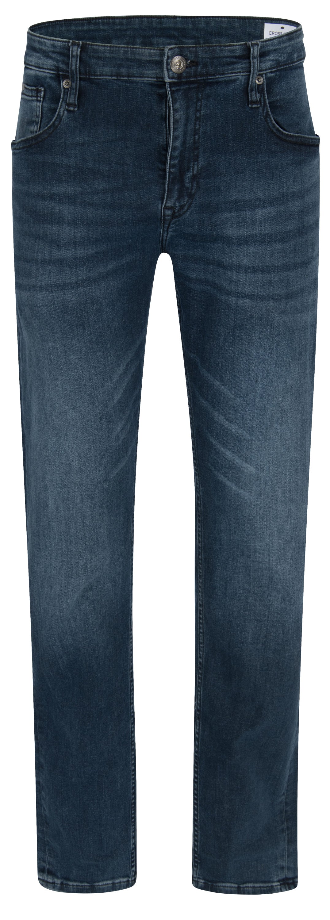 CROSS JEANS DAMIEN Five Pocket - Midnight Crincle Blue - E198-031