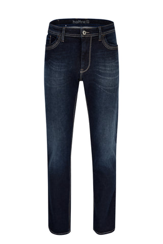 HATTRIC Hunter Jeans - Indigo Night Worn - 688385 9696.95