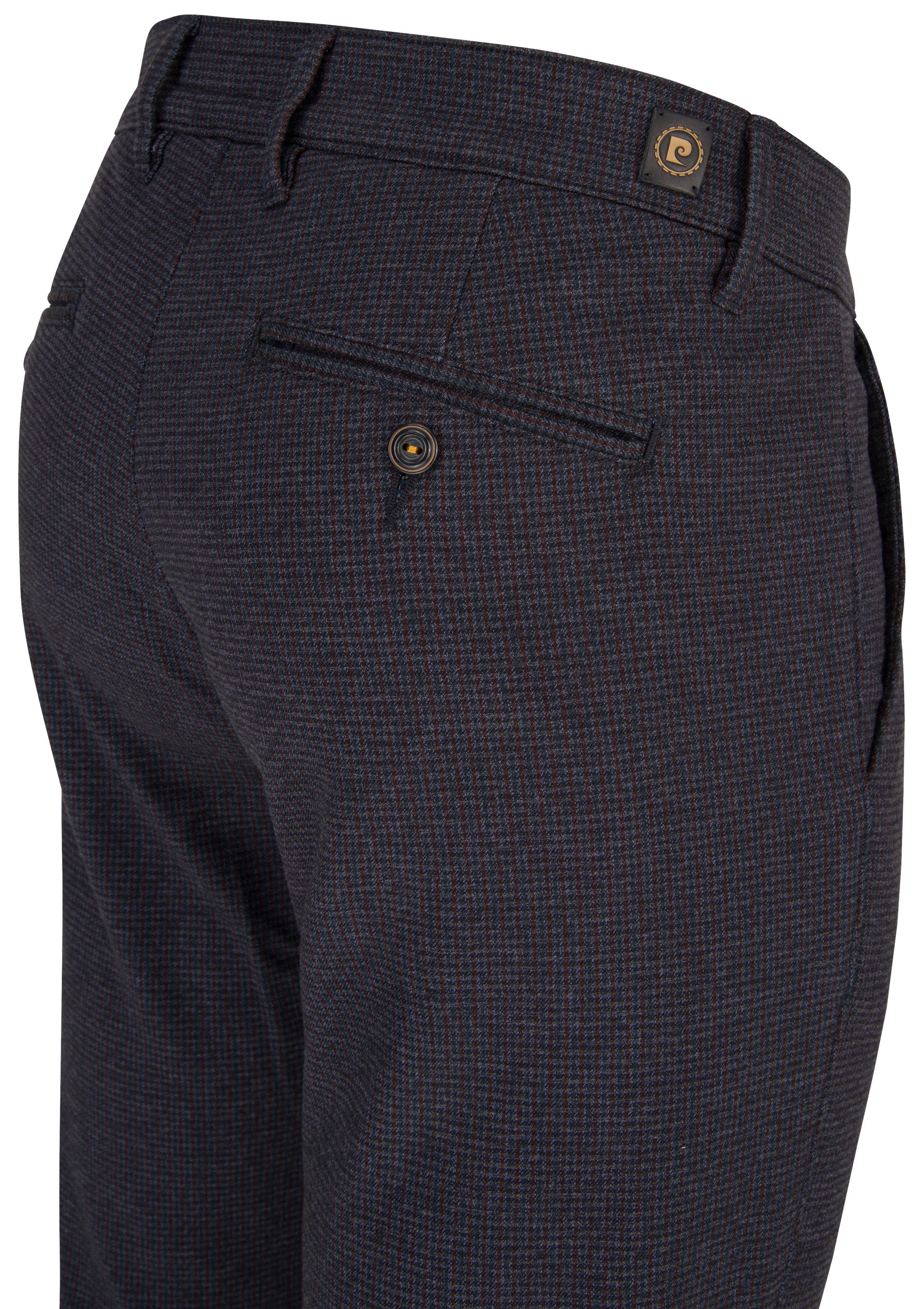 PIERRE CARDIN Lyon Chino - Midnight Herringbone Navy - 33747 4793.65 von Pierre Cardin
