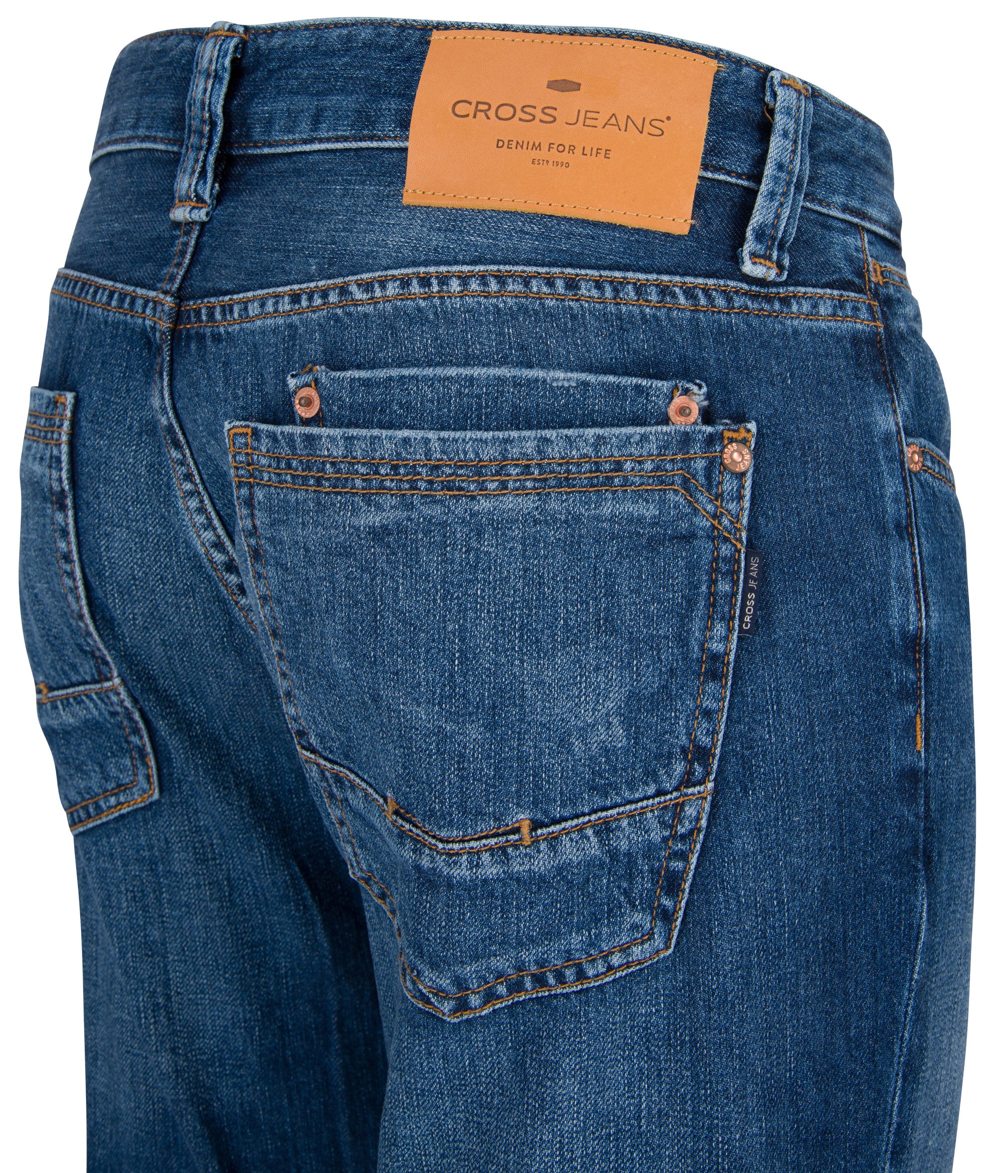 CROSS JEANS DYLAN Jeans - River Indigo - E195-111 von Cross Jeans