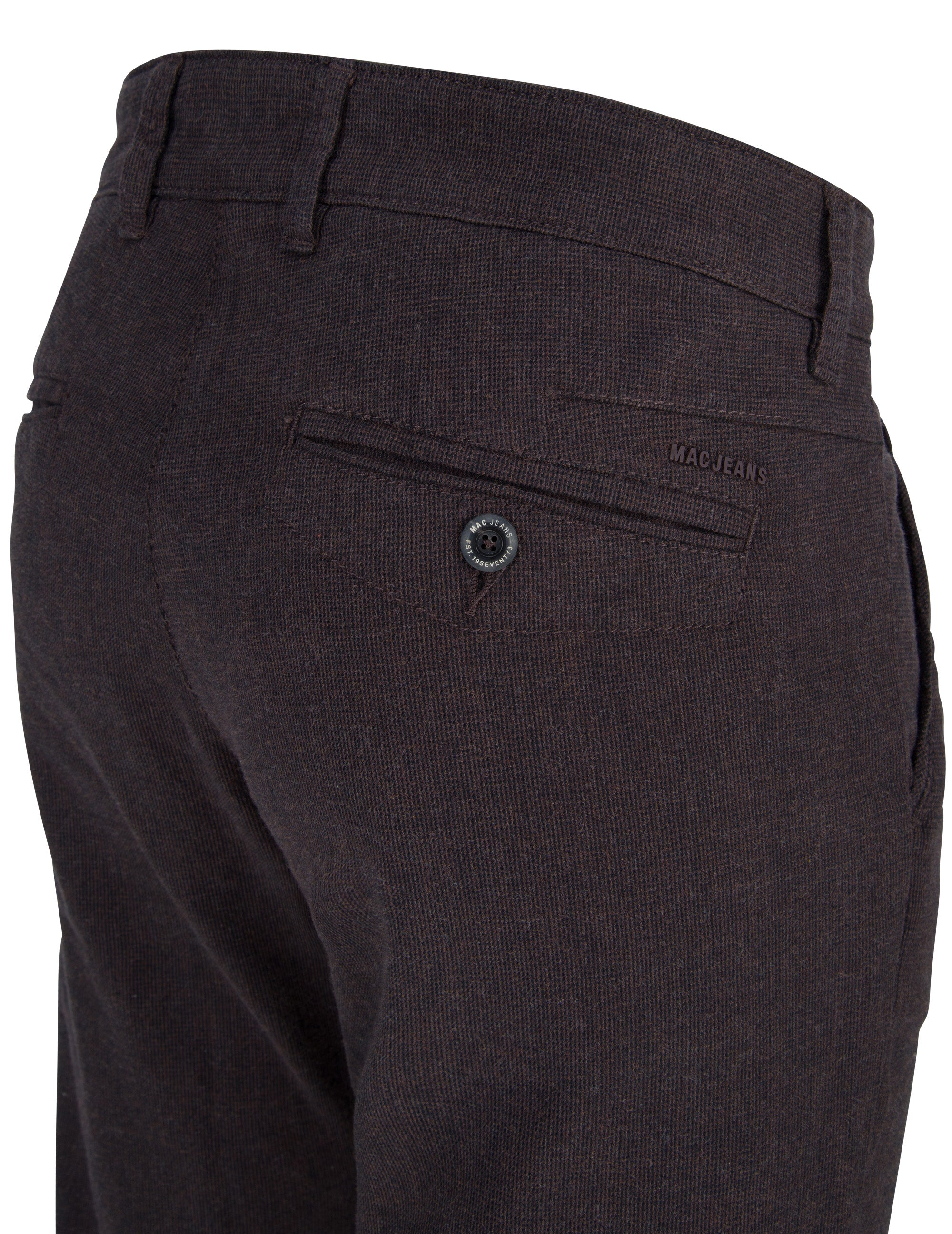 MAC LENNOX Chino - Dark Espresso Check - 6365-00-0751L-300P von MAC
