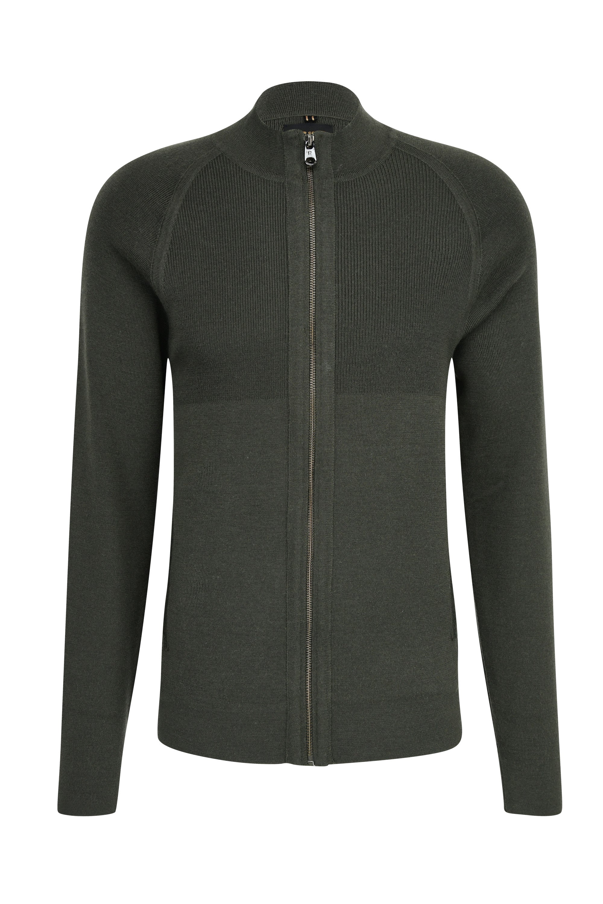 PIERRE CARDIN Voyage Strickjacke - Deep Forest Olive - 55639 92535.6440