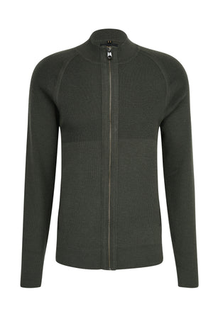 PIERRE CARDIN Voyage Strickjacke - Deep Forest Olive - 55639 92535.6440