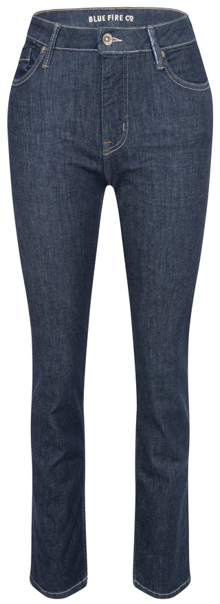 BLUE FIRE Julie Straight Jeans - Deep Midnight Indigo - 1147.256