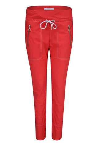 MAC EASY Jogpants - Scarlet Ember Red - 3020-03-0168-892