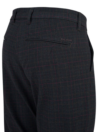 MAC LENNOX Chino - Dark Merlot Plaid - 6344-00-0703L-278K