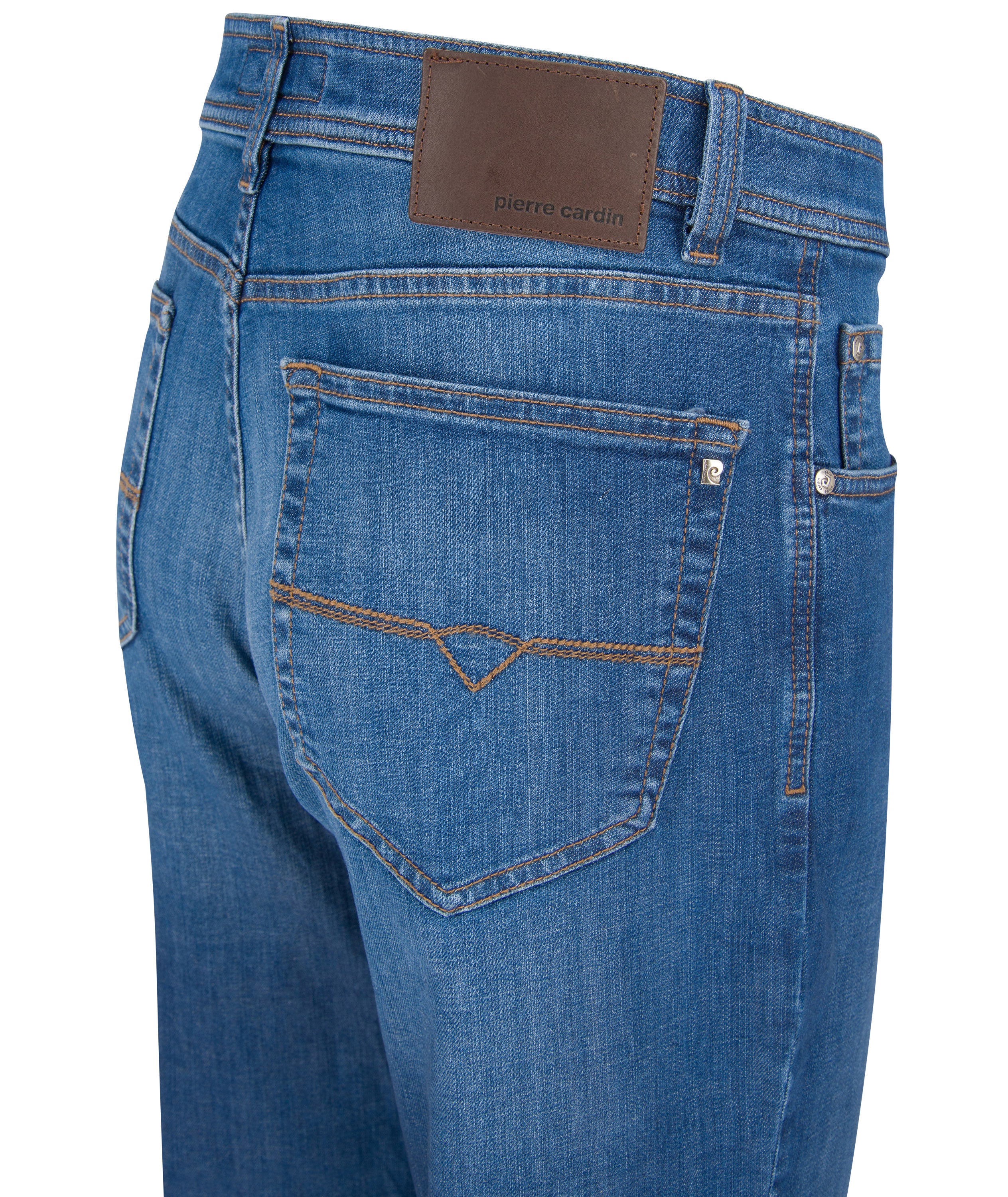 PIERRE CARDIN Dijon Five Pocket - Vintage Chambray Blue - 3231 7200.02 von Pierre Cardin