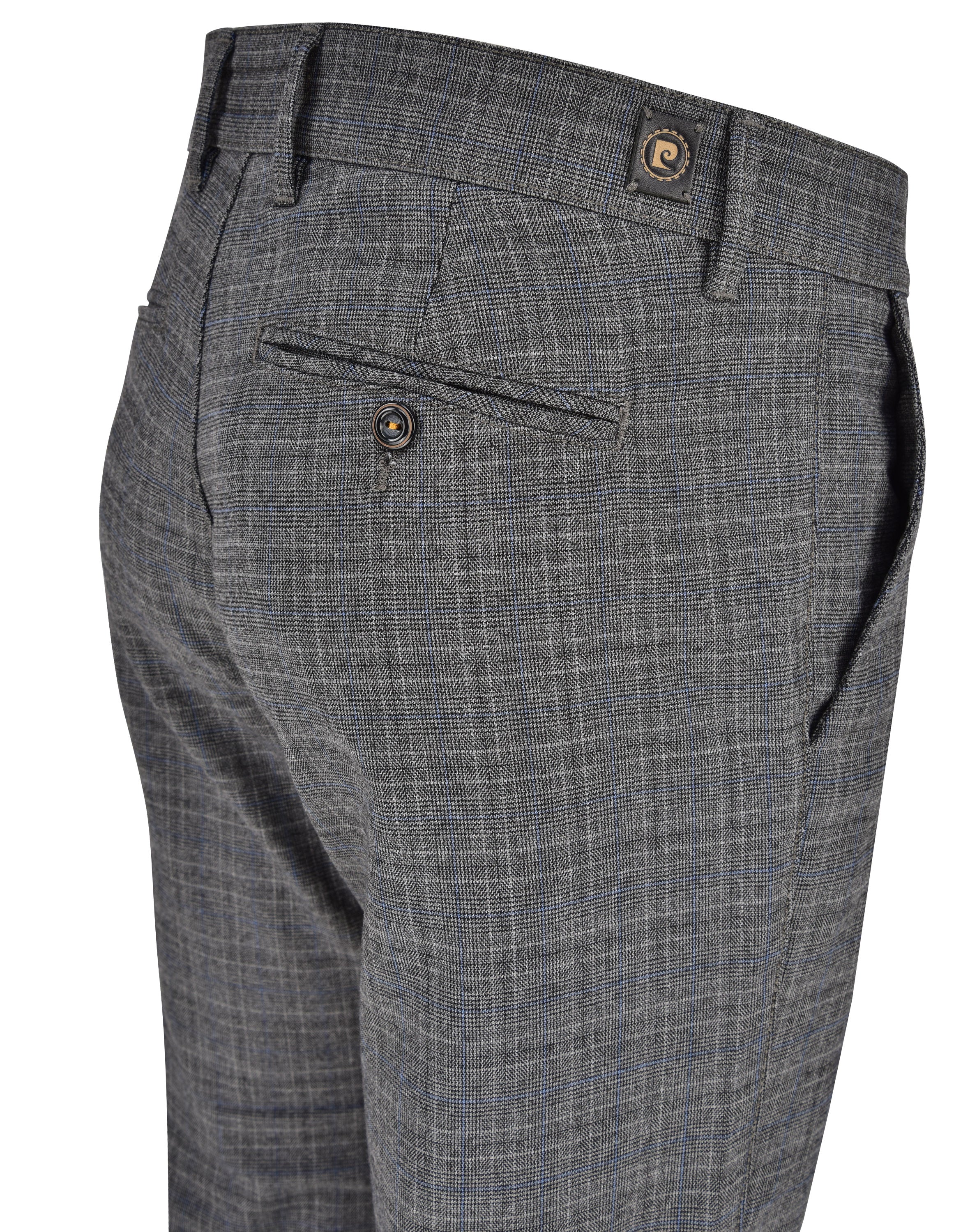 PIERRE CARDIN Lyon Chino - Stormy Houndstooth Grey - 33747 4803.85 von Pierre Cardin