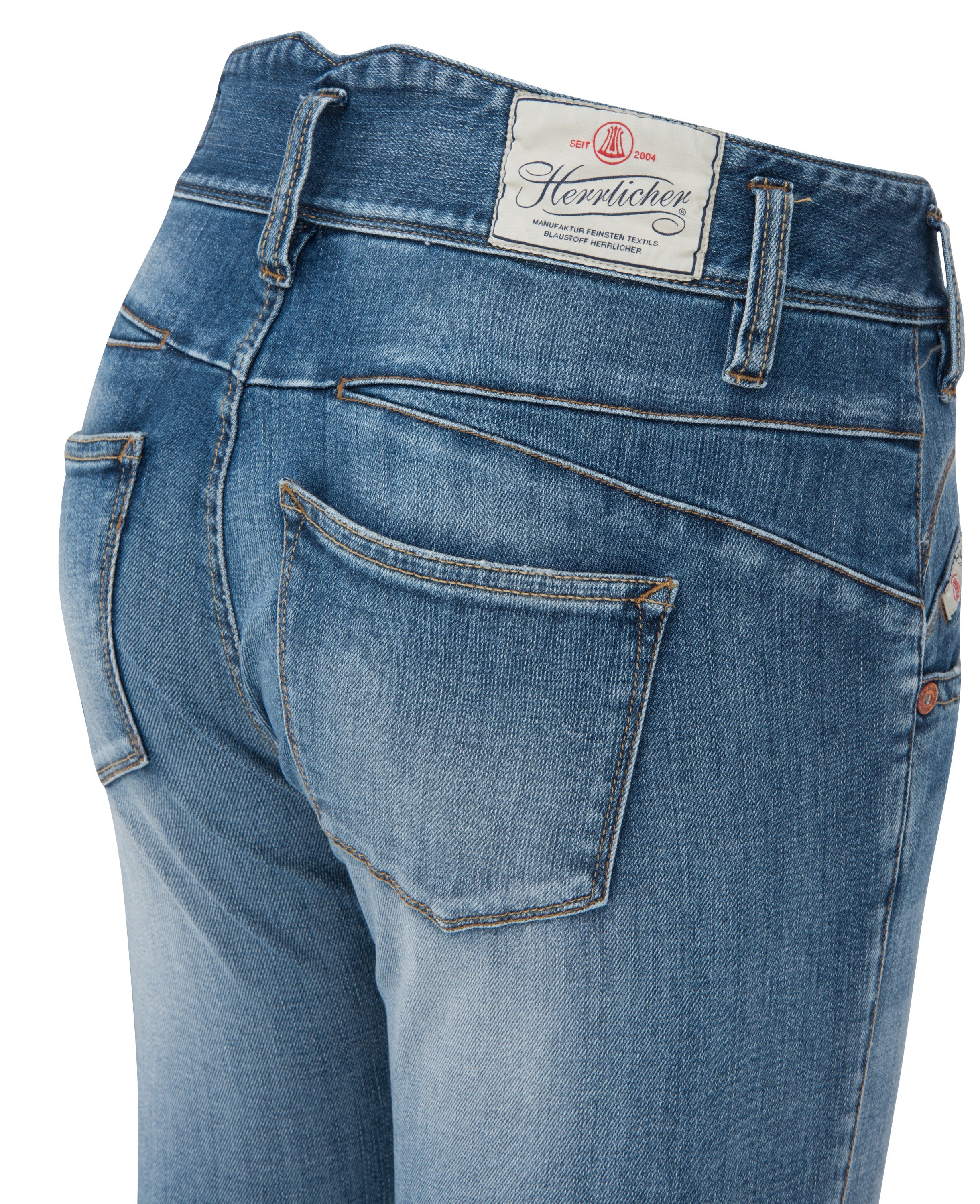 GORGEOUS PEARL Slim Denim Bio Bleu Délavé 5692-OD100-666 von Herrlicher