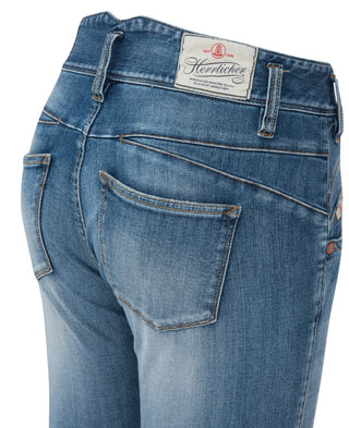 GORGEOUS PEARL Slim Denim Bio Bleu Délavé 5692-OD100-666