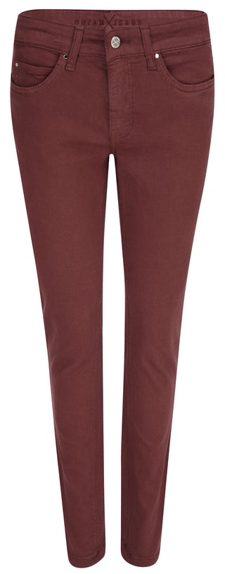 MAC Dream Skinny Jeans - Rusty Bordeaux Red - 5402-00-0355-495R