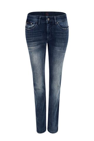 MAC DREAM SLIM Five-Pocket - Midnight Washed Blue - 5487-90-0356-D856