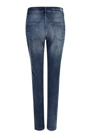 MAC DREAM SLIM Five-Pocket - Midnight Washed Blue - 5487-90-0356-D856