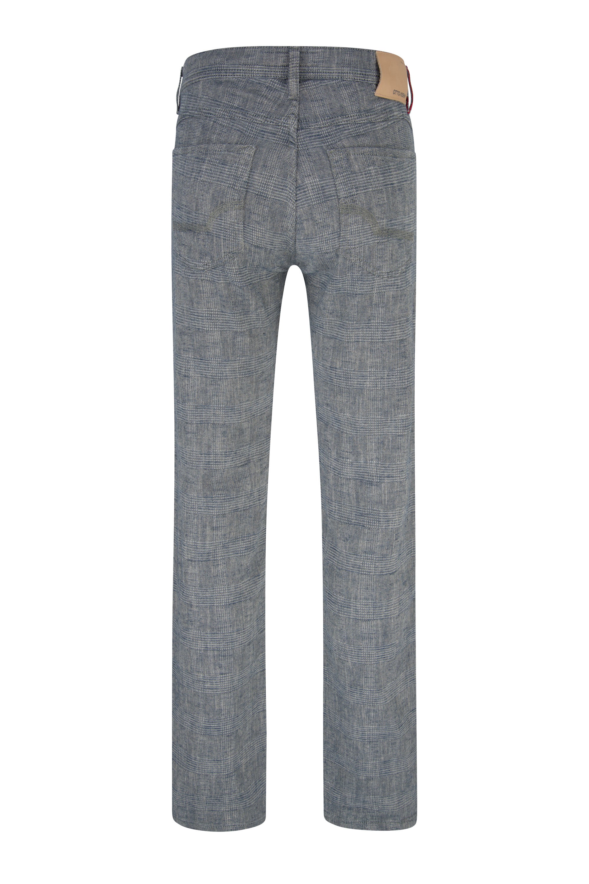OTTO KERN JOHN Five Pocket - Grey Slate Check - 67041 4200.8600