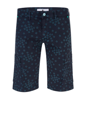 OTTO KERN Chino Short - Seafoam Clover Navy - 67890 5802.6000