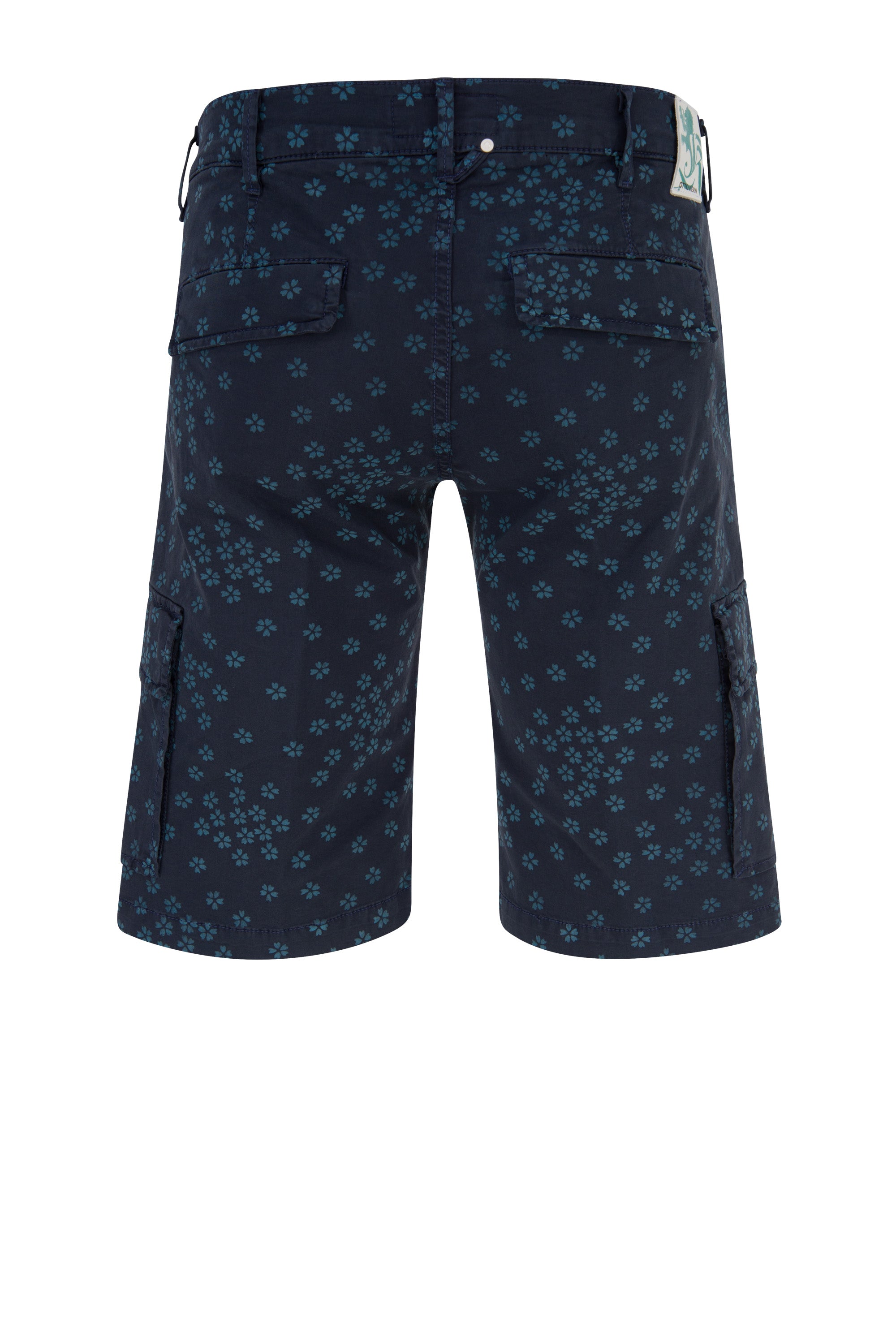 OTTO KERN Chino Short - Seafoam Clover Navy - 67890 5802.6000