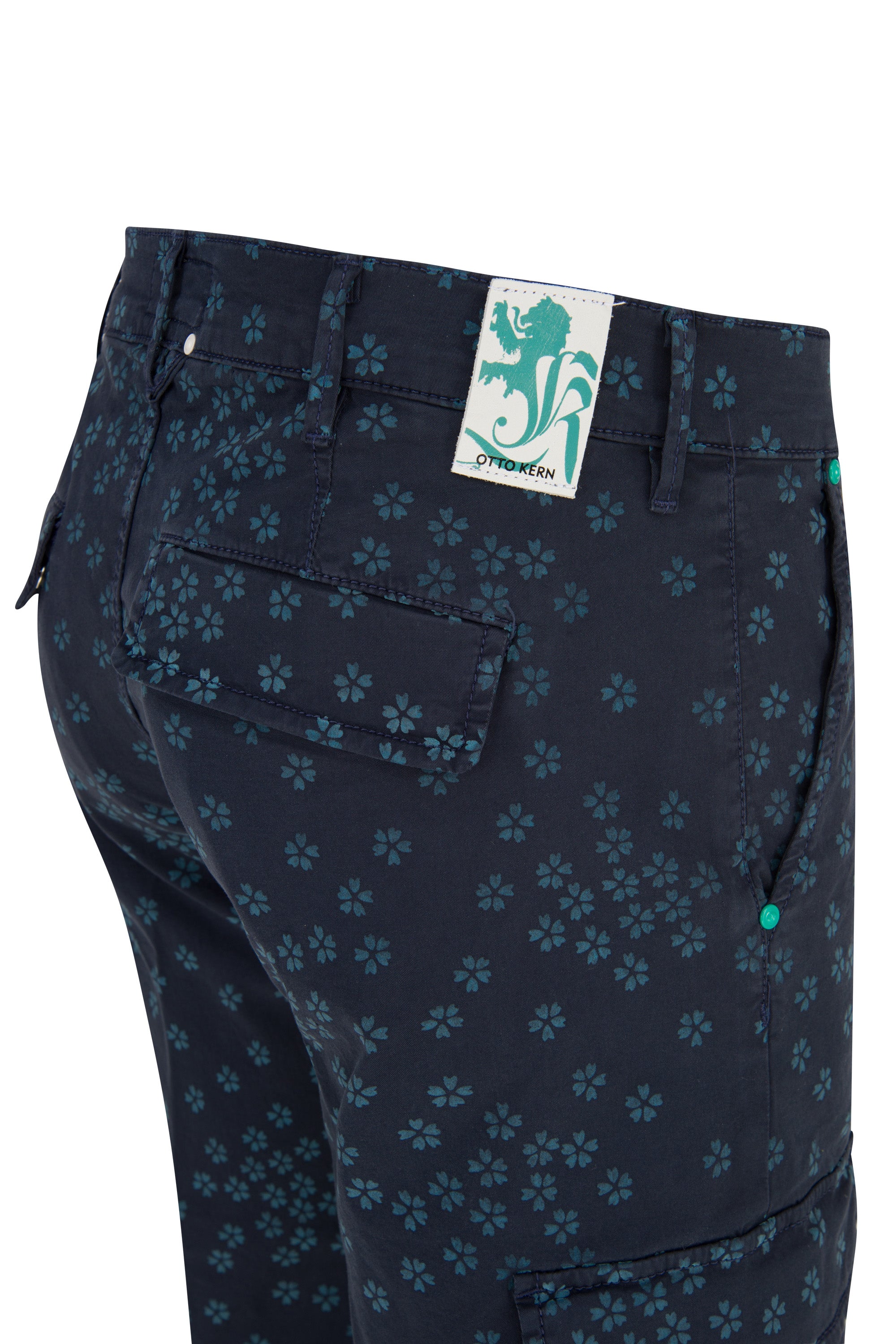 OTTO KERN Chino Short - Seafoam Clover Navy - 67890 5802.6000 von OTTO KERN