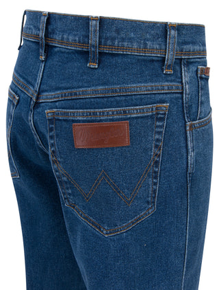 WRANGLER Texas Straight Jeans - Dusk Indigo Blue - W121KP49S