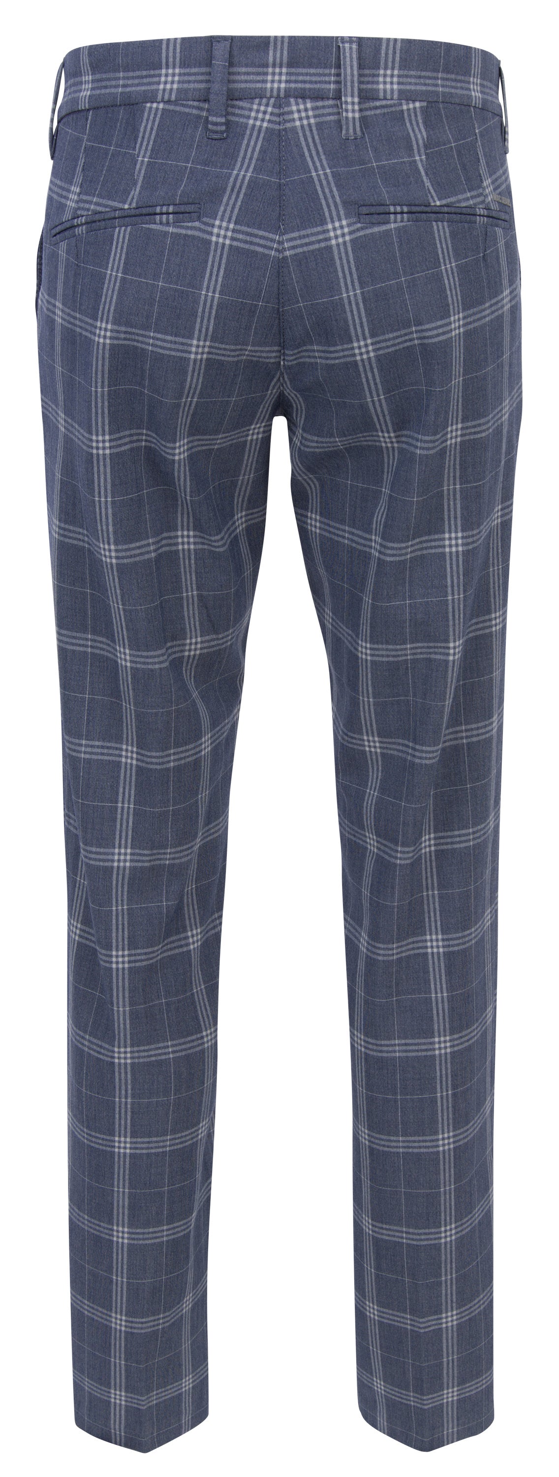 MAC LENNOX Capri-Bi- Stretch Chino - Deep Atlantic Plaid - 6344-00-0704L-174K