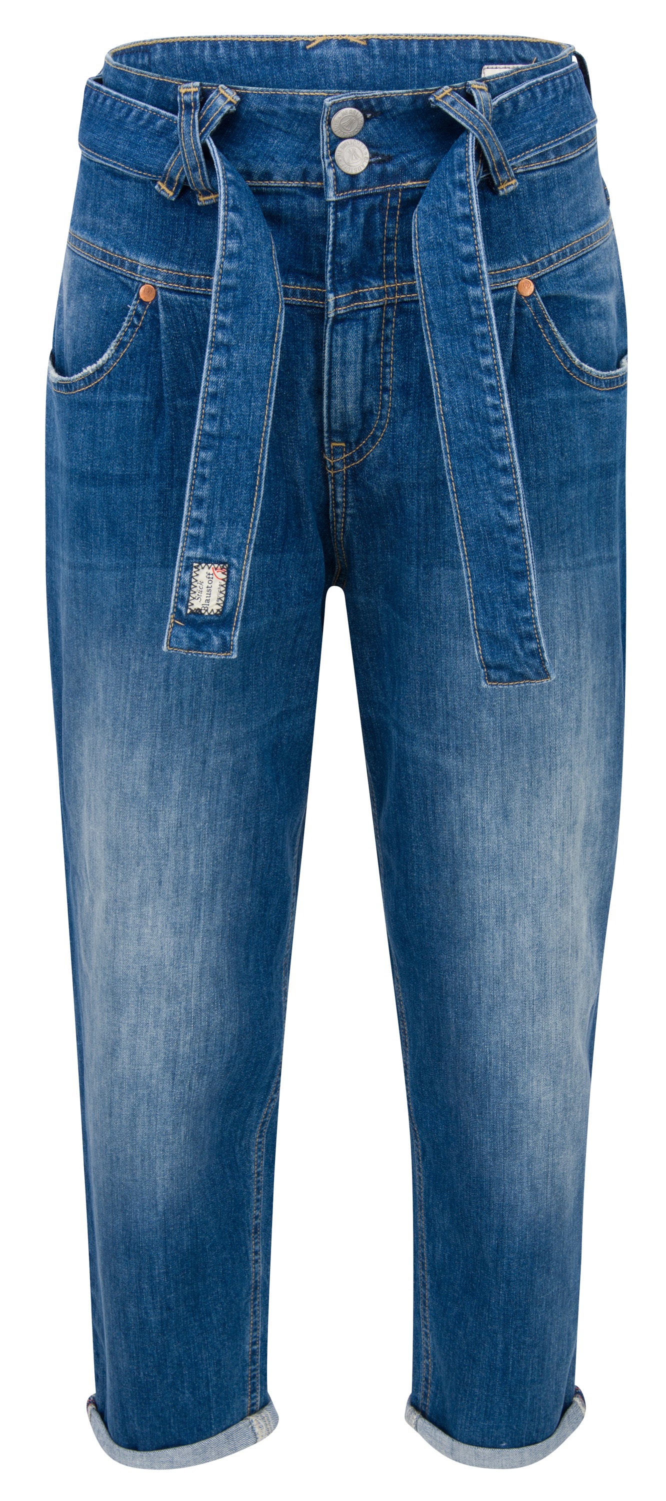 HERRLICHER Kabira Paperbag-Jeans - Faded Atlantic Blue - 5524-D9900-023