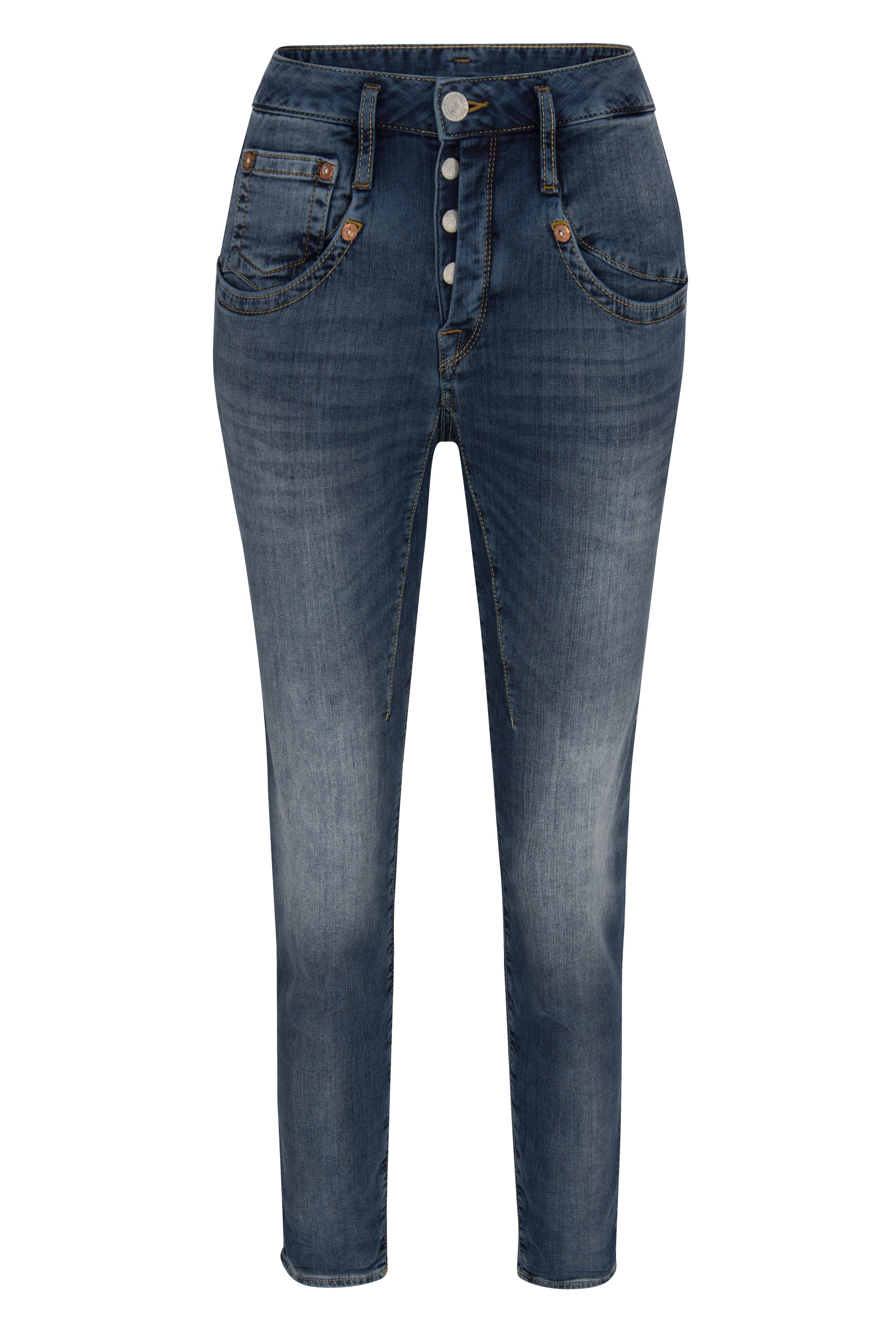 HERRLICHER Shyra Cropped Jogg Denim relaxed - Midnight Indigo Wash - 5318-D9648-771