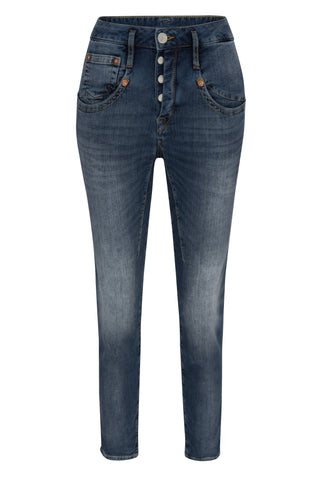 HERRLICHER Shyra Cropped Jogg Denim relaxed - Midnight Indigo Wash - 5318-D9648-771